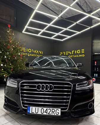 Audi A8 cena 124900 przebieg: 155000, rok produkcji 2015 z Lublin małe 326